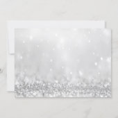 幻想的なサンタコックテイルボケクリスマスパーティー 招待状 (裏面)