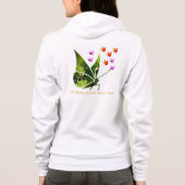 幻想的なスタイリッシュ蝶 パーカ (裏面)