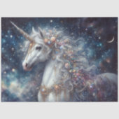 幻想的なスターライトユニコーンのデコパージュ 薄葉紙 (正面)