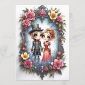幻想的なスチームパンクのエルフの結婚式 メニュー (裏面)