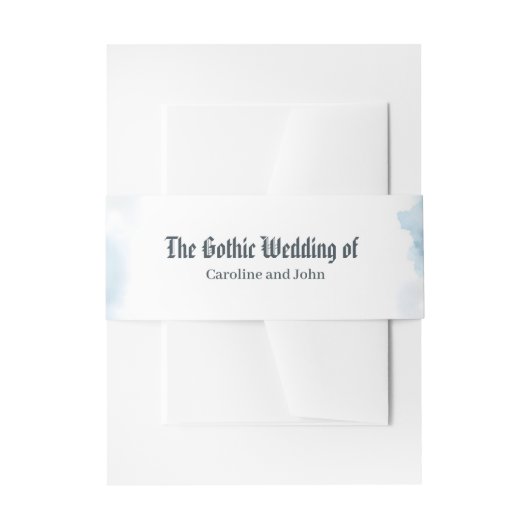 幻想的なスチームパンクのエルフの結婚式  招待状ベリーバンド (正面例)