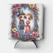 幻想的なスチームパンクのエルフの結婚式 缶クーラー (正面)