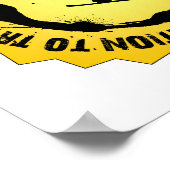 幻想的なスノーボードシール ポスター (角)