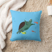 幻想的なトロピカルフィッシュの海洋アート クッション (ブランケット)