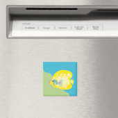 幻想的なトロピカルフィッシュの海洋アート マグネット (インサイチュ (食洗機))