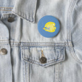 幻想的なトロピカルフィッシュの海洋アート 缶バッジ (インサイチュ)