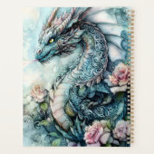 幻想的なドラゴンとバラの周囲 プランナー手帳 (裏面)
