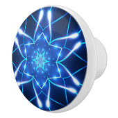 幻想的なネオンホワイト、ライトブルー色01 to セラミックノブ (右)