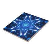 幻想的なネオンホワイト、ライトブルー色01 to タイル (側面)