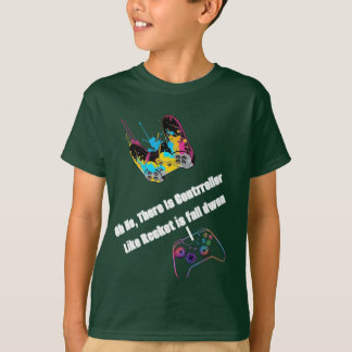 幻想的なネオンロケットコントローラグラフィックTシャツ Tシャツ