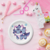 幻想的なハッピーディオナンスベイビーシャワー ペーパープレート (パーティー)