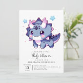 幻想的なハッピーディオナンスベイビーシャワー 招待状 (スタンド正面)