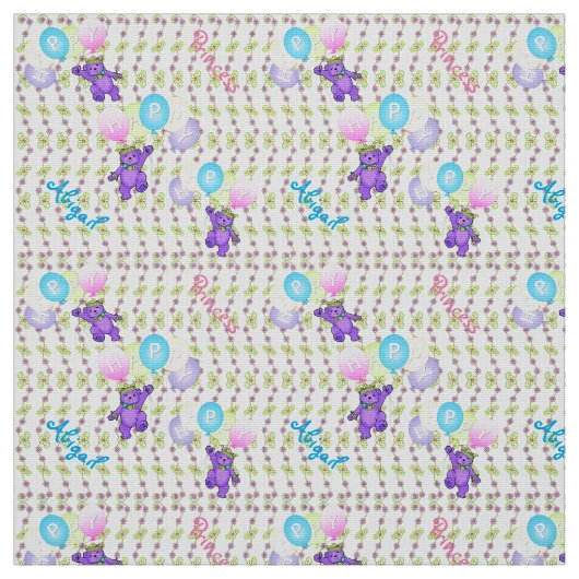 幻想的なハッピーバルーンベア ファブリック (見本)
