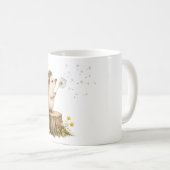 幻想的なハリネズミのタンポポ吹き コーヒーマグカップ (正面右)
