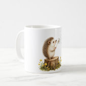 幻想的なハリネズミのタンポポ吹き コーヒーマグカップ (正面左)