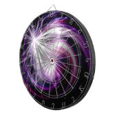幻想的なバイオレット光 ダーツボード (正面右)