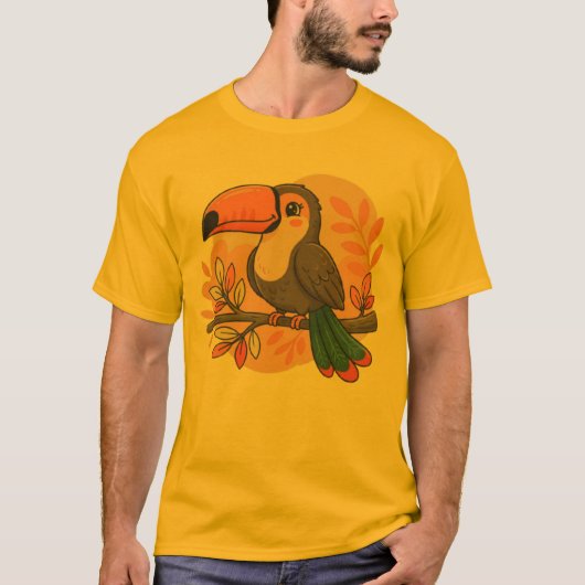 幻想的なパステルオオハシ Tシャツ (正面)