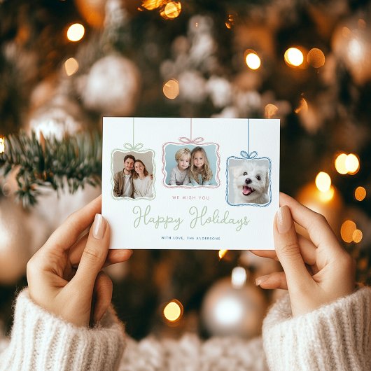 幻想的なパステルギフトボックスの写真 シーズンカード