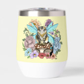 幻想的なパステルタビー妖精猫の花の幻想 (正面)