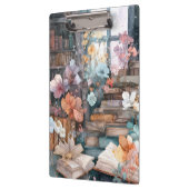 幻想的なパステル図書館の花の幻想のクリップボード クリップボード (左)