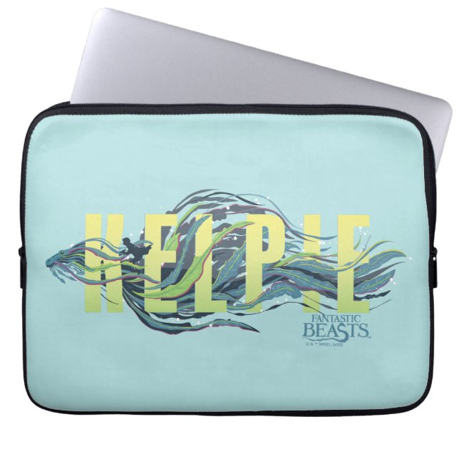 幻想的なビーストケルピー ラップトップスリーブ (正面)