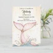 幻想的なピンクのクジラの尾 招待状 (スタンド正面)