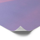 幻想的なピンクの夕暮れの雲の写真 ファインアート ポスター (角)