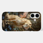 幻想的なピンクの蝶の翼の妖精のユニコーンアート Case-Mate iPhoneケース (裏面 (横))