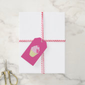幻想的なピンク ギフトタグ (より糸付き)