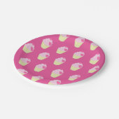 幻想的なピンク ペーパープレート (アングル)