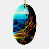幻想的なファンタジーの風景914 セラミックオーナメント (右)