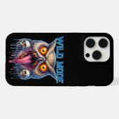 幻想的なフクロウのワイルドモード iPhoneケース (裏面横)