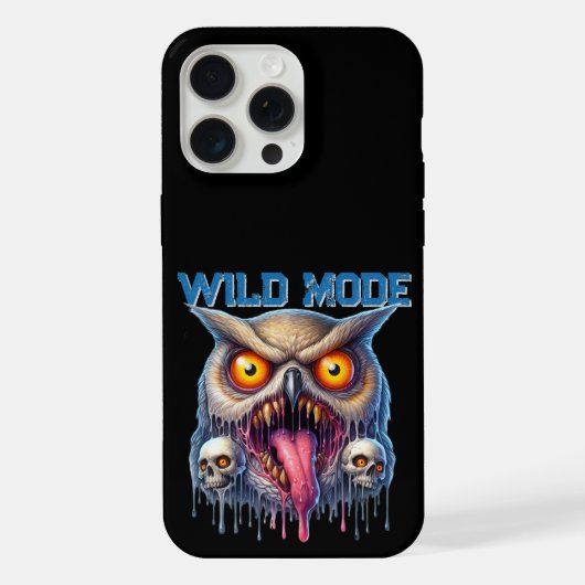 幻想的なフクロウのワイルドモード iPhoneケース (裏面)
