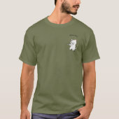 幻想的なフルートを演奏する猫 Tシャツ (正面)