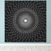 幻想的なブラックアート キャンバスプリント (インサイチュ (ウッドフロア))
