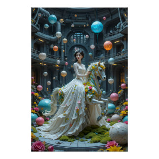 幻想的なペーパークラフトの夢 ポスター