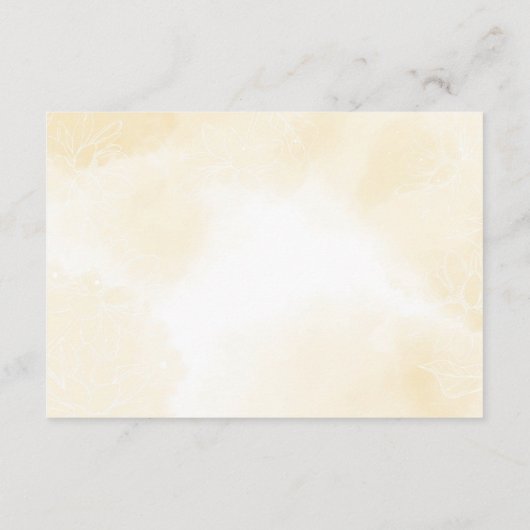 幻想的なマグノリアの花、ウェディング会場 エンクロージャーカード (裏面)