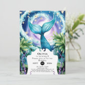 幻想的なマリンメイドの誕生日 招待状 (スタンド正面)