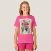 幻想的なミックスメディアコラージュアート Tシャツ (正面フル)