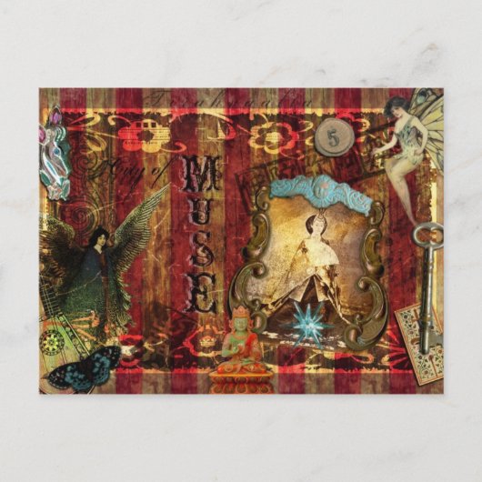 幻想的なムーズハガキ ポストカード (正面)