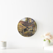 幻想的なヴィクトリア調のジンジャーブレッド I ラウンド壁時計 (ホーム)
