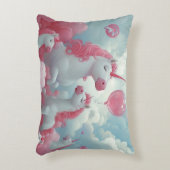 幻想的な一角獣の夢の風景 アクセントクッション (正面(垂直))