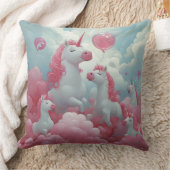 幻想的な一角獣の夢の風景 クッション (ブランケット)