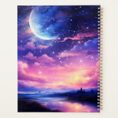 幻想的な三日月の夜景アート プランナー手帳 (裏面)