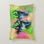 幻想的な二頭馬 アクセントクッション (正面(垂直))