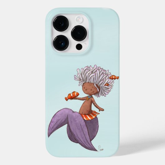 幻想的な人魚とクマノミ Case-Mate iPhoneケース (裏面)