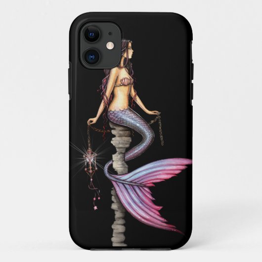 幻想的な人魚のゴシックアート Case-Mate iPhoneケース (裏面)