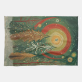 幻想的な冬の木立 キッチンタオル (横)