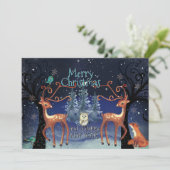 幻想的な冬の森のトナカイ クリスマス (スタンド正面)