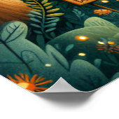 幻想的な図書本屋ウォールアート ポスター (角)